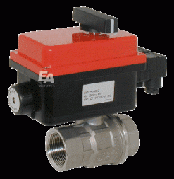 Ball valve-VH, 2", with drive-RT20-007 stainless steel. steel./PTFE-FKM, 24V AC/DC, time. srab. 7s.