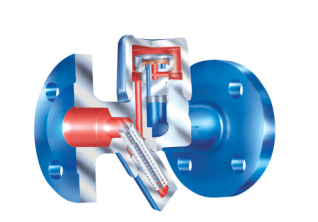 Thermodynamic condensate trap 45.641.1 ARI-Cona-TD PN40, cov. steel Tmax=+450oC, strainer, flanged (PN 40, DN 20 R32)