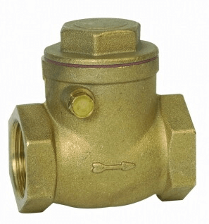 Non-return rotary valve GENEBRE 3180 04 DN015 PN12, body - brass, valve - brass + NBR, BP/BP, thread BSPP (20 pcs in a box)