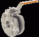Ball valve-ZK, DN50, with actuator-ED, DW70 Ed./PTFE-FKM, handle, double action