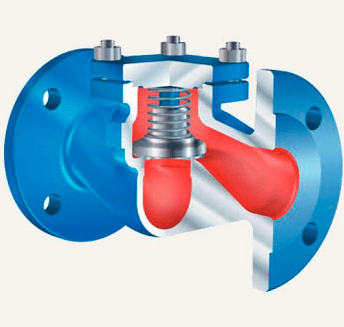 Check valve 22.003 ARI-Checko-V material: ductile iron - JS1049 PN16 Tmax=+350oC flanged (PN25 DN80)