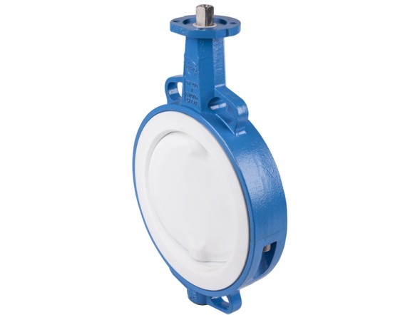 Затвор поворотный дисковый T211-A  PTFE-coated  PN10 1.4408/1.4469 PTFE-coated/PTFE(тефлон) редуктор (DN200 PN10)