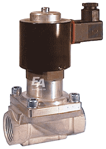 Solenoid valve 2/2-stroke , G11/2", Ed./NBR, 24VDC 0-10bar, with control