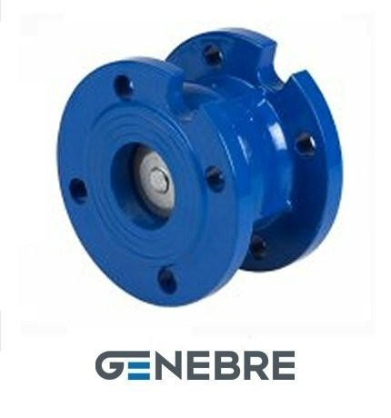 Genebre non-return disc valve, GG25 /44100 /NBR Tmax=+110oC flanged