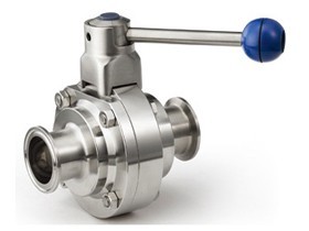 DF Disc sanitary valve (butterfly valve) ISO S.S.316/EPDM clamp/clamp