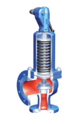 Safety valve 25.901 ARI-SAFE p/lift PN40/16, EN-JS1049 Tmax=+300oC flange (DN32/50, PN16, Pcr=XXXbar)