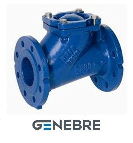 Genebre PN16 GGG40/44100/NBR non-return ball valve Tmax=+80oC flanged