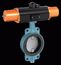 Затвор поворотный дисковый Z011-AS-EB-SYD  PN3 Alluminiumalloy EN AC-46000/1.4408/Hypalon с EB-SYD пневмоприв. двухстор. (DN50 Z011-AS-50-EB05.1.SYD)