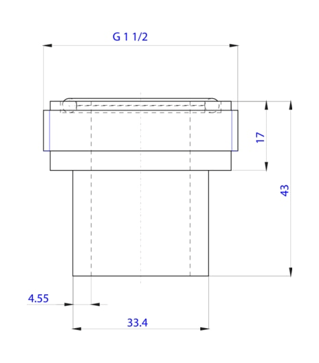 Special adapter for mounting pH/ORP sensors and ELEMENT series conductometers in the pipeline (561227)