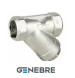 Genebre PN40 mesh filter housing: CF8M /CF8M /PTFE Tmax=+240oC external thread
