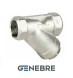 Genebre PN40 mesh filter housing: CF8M /CF8M /PTFE Tmax=+240oC external thread