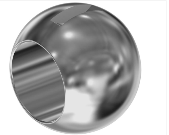 Kugel-ZA/ZE balloon, 1&amp;quot;, Edelstahl