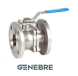 Genebre PN16 ball valve body: CF8M /CF8M /PTFE, Tmax=+180oC full bore, flange /fla