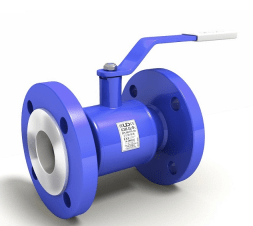 Ball valve of equal passage LD KSHTSF PN40, Steel 20 /Stainless steel. 1.4021 /PTFE steel, flange/flange