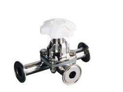 GM Hygienic manual diaphragm valve T-type 316L/EPDM clamp/clamp