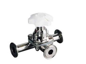GM Hygienic manual diaphragm valve T-type 316L/EPDM clamp/clamp