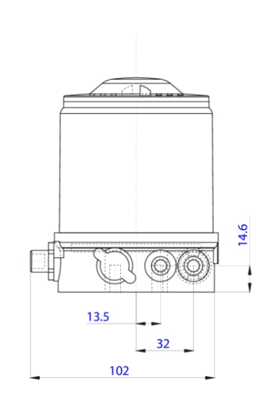 Control head for decentralized automation of direct-flow valves ELEMENT (227257)