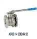 Genebre ball valve, body: CF8M /CF8M /PTFE, full bore, flange /flange, lever