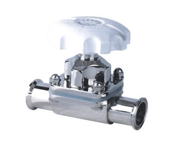 GM Hygienic manual diaphragm valve 316L/EPDM clamp/clamp