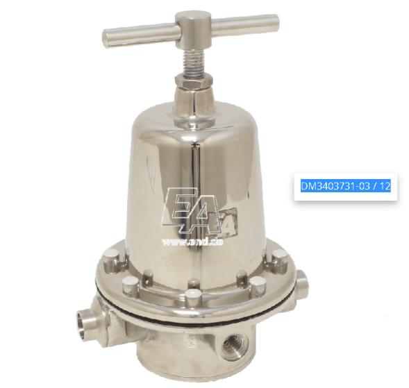 Gearbox, DN20, stainless steel.steel/EPDM, max. pressure: max.25bar, max.pressure: 2-10bar