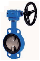 Genebre 2103 flanged disc shutter, gearbox, GG20 /GGG40 /EPDM, Tmax +120°C (PN 16, DN 450, 2103 26 450)