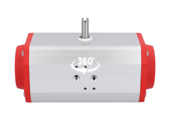 Pneumatic actuator-DW63, DIN, F05/07, 8kt.14, double-sided