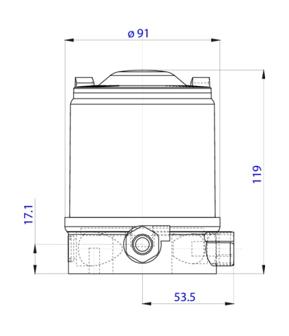Control head for decentralized automation of direct-flow valves ELEMENT (227262)