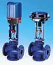 Control valve 12.450 ARI-STEVI 3-stroke. PN16 EN-JL1040/PTFE-V-Ring +220oC fl (DN100 with electric.priv. ARI-PREMIO 2.2kN mixing Kvs=160)