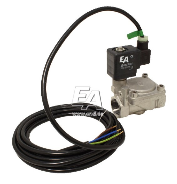 Solenoid valve 2/2-stroke , G1/2&amp;quot;, Ed/NBR, 230VAC-Ex 0.5-16bar, servo control, ATEX
