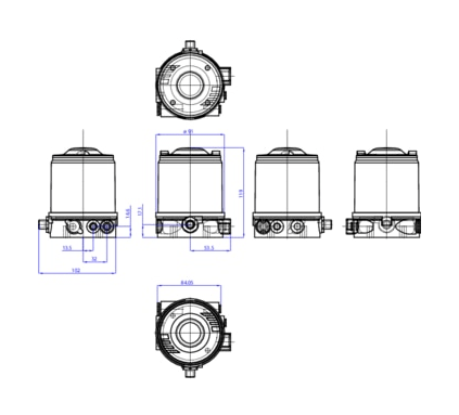 Control head for decentralized automation of direct-flow valves ELEMENT (227267)