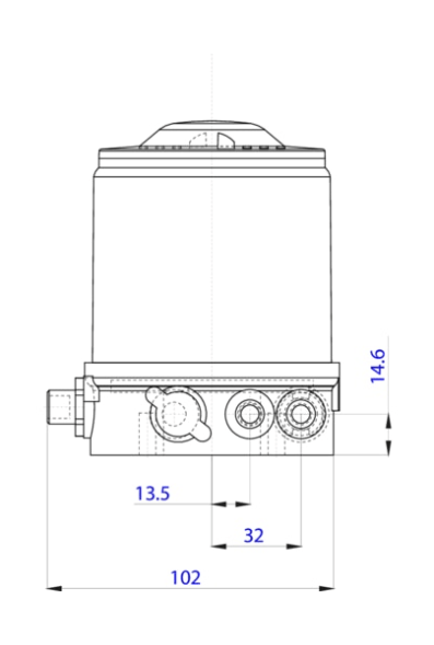Control head for decentralized automation of direct-flow valves ELEMENT (227267)
