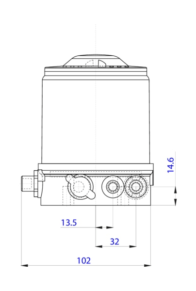Control head for decentralized automation of direct-flow valves ELEMENT (227267)