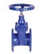 Wedge gate valve Rushwork, PN16, GGG50 /EPDM, F/F, Tmax=+120oC