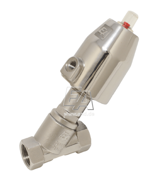 Pneumatic valve, Valve, G1/2&amp;quot;, SK50-Ms., Stainless steel/PTFE, Quiet too, against medium