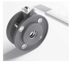  LD.STRIZH.XXX.16.P.02.Zn Ball valve PN16 n/flanged passage