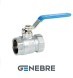 Кран шаровой Genebre, Латунь /Латунь /PTFE PN25 Тмакс=+180оС ручка-рычаг