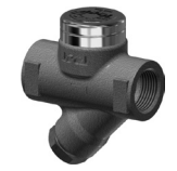 Thermodynamic condensate trap DT46 PN40 r/r angular.st., (1/2&quot; DT46 with bim. air outlet, thermal cr. and built-in fils.)