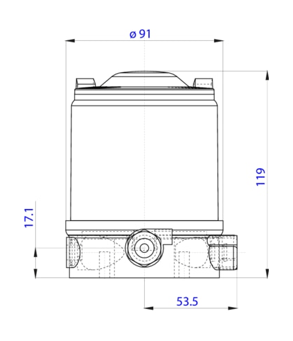 Control head for decentralized automation of direct-flow valves ELEMENT (227269)