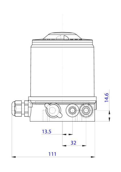 Control head for decentralized automation of direct-flow valves ELEMENT (227269)