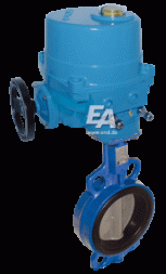 Rotary disc shutter-TA, DN300, with drive NE50 GGG/stainless steel. steel/PTFE230V 50Hz, time. srab. 24sec