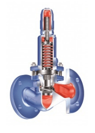 Bypass valve 52.753 ARI-PRESO PN16 body material: stainless steel.steel Tmax=+450oC flange