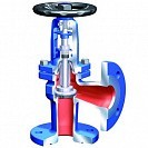 Shut-off valve 35.307 ARI-STOBU corners. with oil seal. PN40 cast steel, flanged (DN15 PN40)