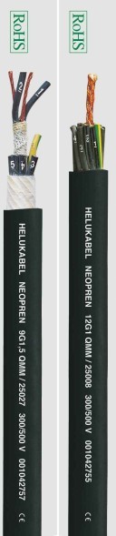 ارتفاع درجة الحرارة هيلوكابيل النيوبرين كابل