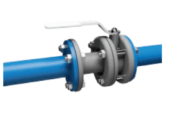 LD.STRIZH.XXX.16.P.02.Zn ZD Ball valve PN16 n/passage with ext.insert "under the valve"