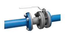 LD.STRIZH.XXX.16.P.02.Zn ZD Ball valve PN16 n/passage with ext.insert "under the valve"