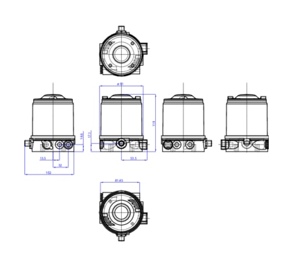 Control head for decentralized automation of direct-flow valves ELEMENT (227264)