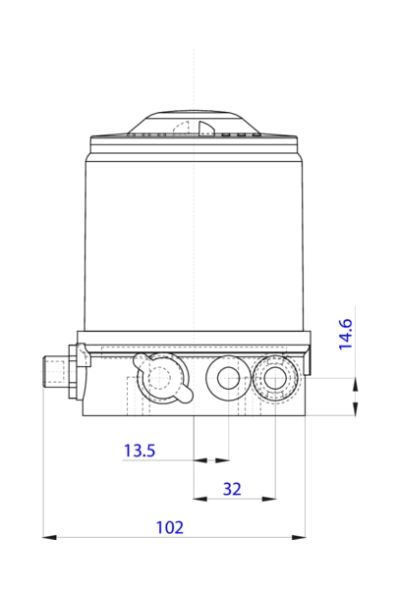 Control head for decentralized automation of direct-flow valves ELEMENT (227264)