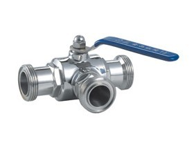 QF Sanitary Ball Valve (304/316L) L-type thread/thread