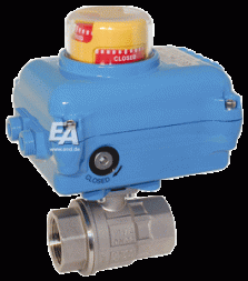 صمام الكرة-ف ، 11/2" ، مع ن 05 محرك الفولاذ المقاوم للصدأ. الصلب./بتف-فكم ، 230 فولت 50 هرتز ، الوقت. سراب..14 ثانية