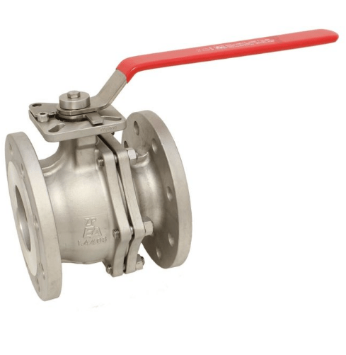 Ball valve DN125, PN16, full-bore Ed.1.4408/PTFE-PTFEISO5211, m. length EN558-27